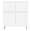 vidaXL Credenza Bianca 60x35x70 cm in Legno Multistrato