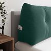 vidaXL Cuscino per Schiena Verde Scuro 200 x 24 x 50 cm Velluto