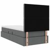 vidaXL Letto con contenitore e materasso Grigio scuro 90 x 200 cm