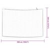 vidaXL Rete per Rimorchio con Corda Elastica Bianco 5x3,5 m in PP
