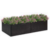 vidaXL Fioriera da Giardino Nero 157x80x40 cm in Polyrattan