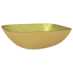 vidaXL Lavandino in Vetro 42x42x14 cm Oro