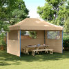 vidaXL Tenda Party Beige 279 x 410 x 315 cm Tessuto Oxford