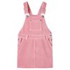 vidaXL Abito Scamiciato da Bambina Velluto a Coste Rosa Chiaro 92