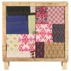 vidaXL Credenza con Patchwork 70x35x75 cm in Legno Massello di Mango