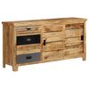 vidaXL Credenza in Legno Massello di Mango 160x40x80 cm