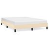 vidaXL Giroletto senza Materasso Crema 140x200 cm in Tessuto