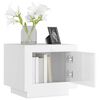 vidaXL Tavolino Salotto Bianco Lucido 51x50x45 cm in Legno Multistrato