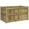 vidaXL Fioriere da Giardino 2 pz in Legno di Pino Impregnato