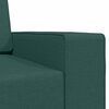 vidaXL Divano letto 200cm Verde Scuro Tessuto