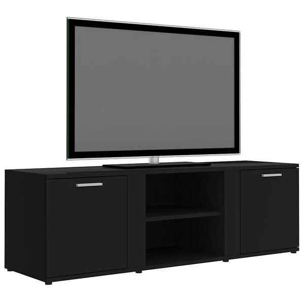 vidaXL Mobile Porta TV Nero 120x34x37 cm in Legno Multistrato