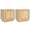 vidaXL Comodini 2 pz Rovere Sonoma 44x35x45 cm in Legno Multistrato