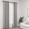 vidaXL Tende Oscuranti Effetto Lino con Occhielli 2pz 140x225cm Grigio