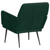 vidaXL Poltrona Verde Scuro 62x79x79 cm Velluto