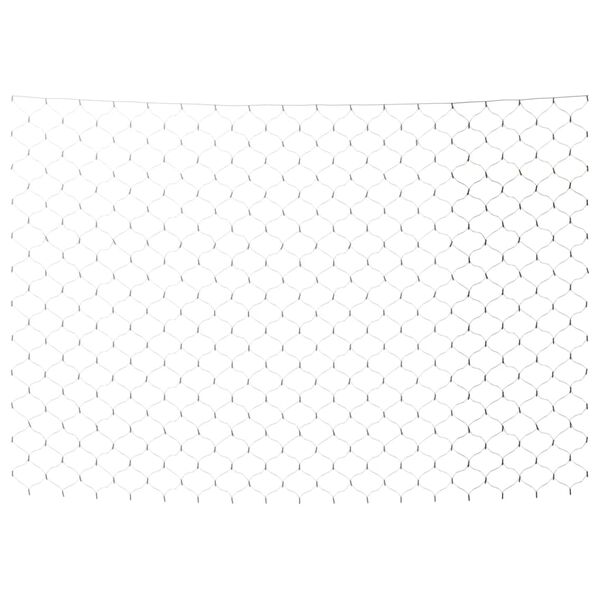 vidaXL Luci di Natale Rete Bianco Freddo 3x2m 204 LED Interni Esterni