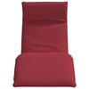 vidaXL Lettino Pieghevole Rosso Vino 175x54x8,5 cm in Tessuto Oxford