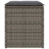 vidaXL Sgabelli Giardino con Cuscini 2 pz Grigio 40x40x43cm Polyrattan