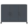 vidaXL Credenza Antracite 100,5x39x72 cm in Acciaio