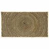 vidaXL Tappeto Naturale e Nero 60 x 110 cm Juta