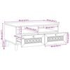 vidaXL Tavolino da salotto con cassetto Bianco 80 x 54 x 40 cm
