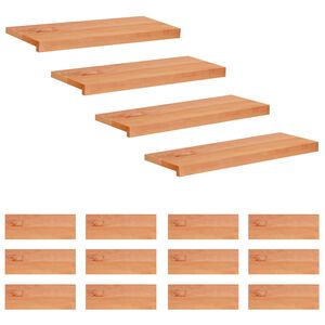 vidaXL Tappeti per scale 16 pz 80 x 25 x 2 cm Vernice