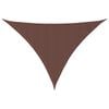 vidaXL Parasole a Vela Oxford Triangolare 4x4x5,8 m Marrone