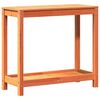 vidaXL Tavolo Invasatura Ripiano Marrone Cera 82,5x35x75 Massello Pino