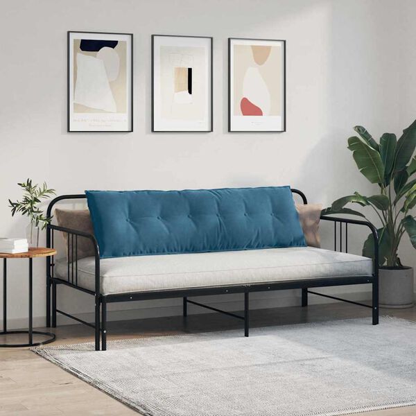 vidaXL Cuscino per Schiena Blu 160 x 50 cm Tessuto in Cords