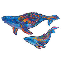 UNIDRAGON Puzzle in Legno 172 pz Milky Whales Medio 33x20 cm