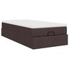 vidaXL Struttura Letto Pouf con Materasso 90x200 cm in Tessuto