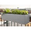 LECHUZA Fioriera BALCONERA Stone 80 ALL-IN-ONE Grigia
