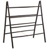 vidaXL Scala Portasciugamani Doppia con 4 Pioli 90x50x100 cm in Bamb&ugrave;