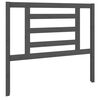 vidaXL Testiera per Letto Grigia 106x4x100cm in Legno Massello di Pino