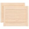 vidaXL Ante con Design a Lamelle 2 pz 39,5x49,4 cm in Legno di Pino