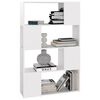 vidaXL Libreria/Divisorio Bianco 80x24x124,5 cm in Truciolato