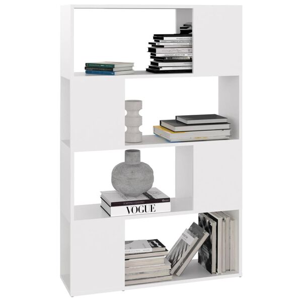 vidaXL Libreria/Divisorio Bianco 80x24x124,5 cm in Truciolato
