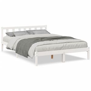 vidaXL Letto Extra Lungo senza Materasso Bianco 180x200 cm in Pino