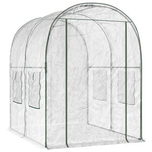 vidaXL Serra con telaio 160 x 200 x 192,5 cm PVC Trasparente