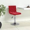 vidaXL Sgabello da Bar Rosso Vino in Velluto