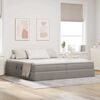 vidaXL Letto con contenitore e materasso Talpa 200 x 200 cm Poliestere