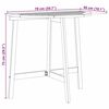 vidaXL Set bistrot 3 pcs Marrone legno massello di acacia