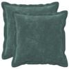 vidaXL Federa 2 pcs HOUTEN Blu mare 30 x 30 cm Fleece in microfibra