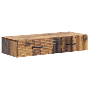 vidaXL Tavolino da Parete Laterale Legno antico 87,5 x 34,5 x 17 cm