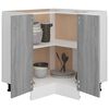 vidaXL Armadietto Cucina “Lyon” Grigio Sonoma 75,5x75,5x81,5 cm