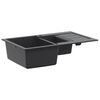 vidaXL Lavello da cucina a doppia vasca Granito 80 x 50 x 30,5 cm