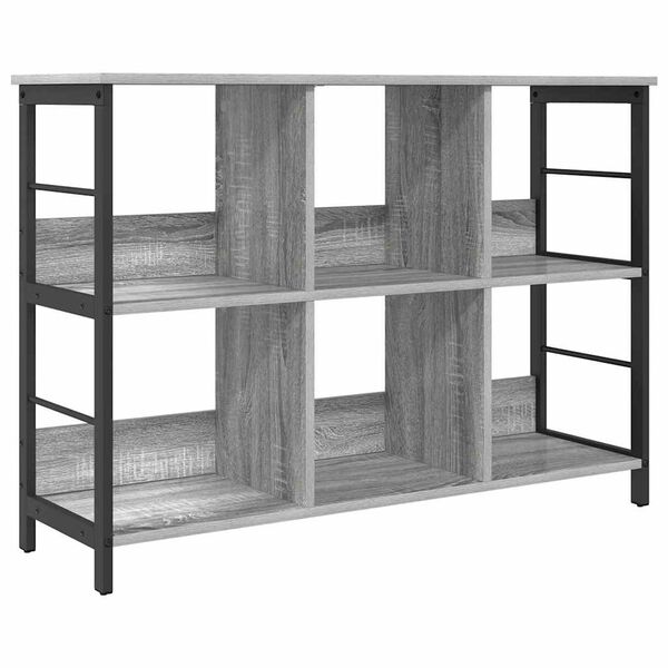 vidaXL Libreria Grigio Sonoma 102 x 32 x 72,5 cm Legno multistrato
