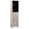 vidaXL Mobile da Bagno Bianco 38 x 33 x 160 cm Legno multistrato