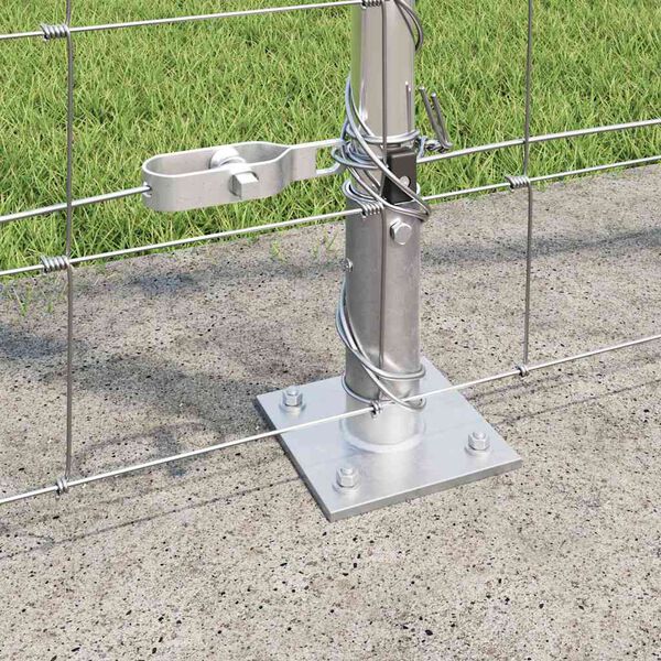 vidaXL Palo della recinzione Zincato 25 x 1,4 m Acciaio