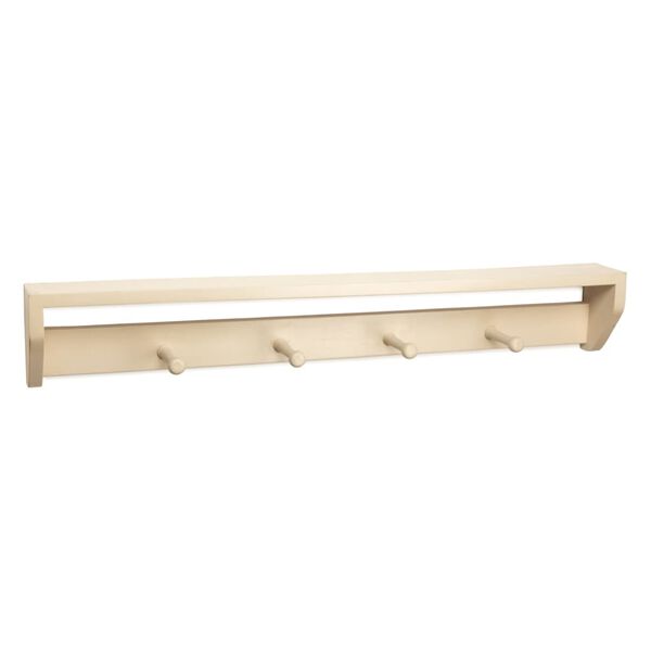 KidsDepot Appendiabiti Xenn 89x10x14 cm in Legno Bianco