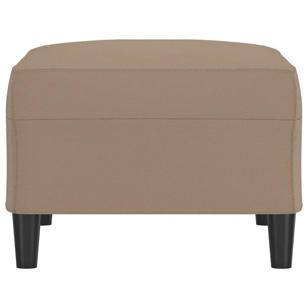 vidaXL Poggiapiedi Cappuccino 70x55x41 cm in Similpelle
